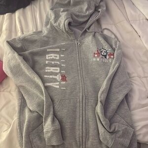 This I got in new york and it is so fun to style. I just have so many zip ups